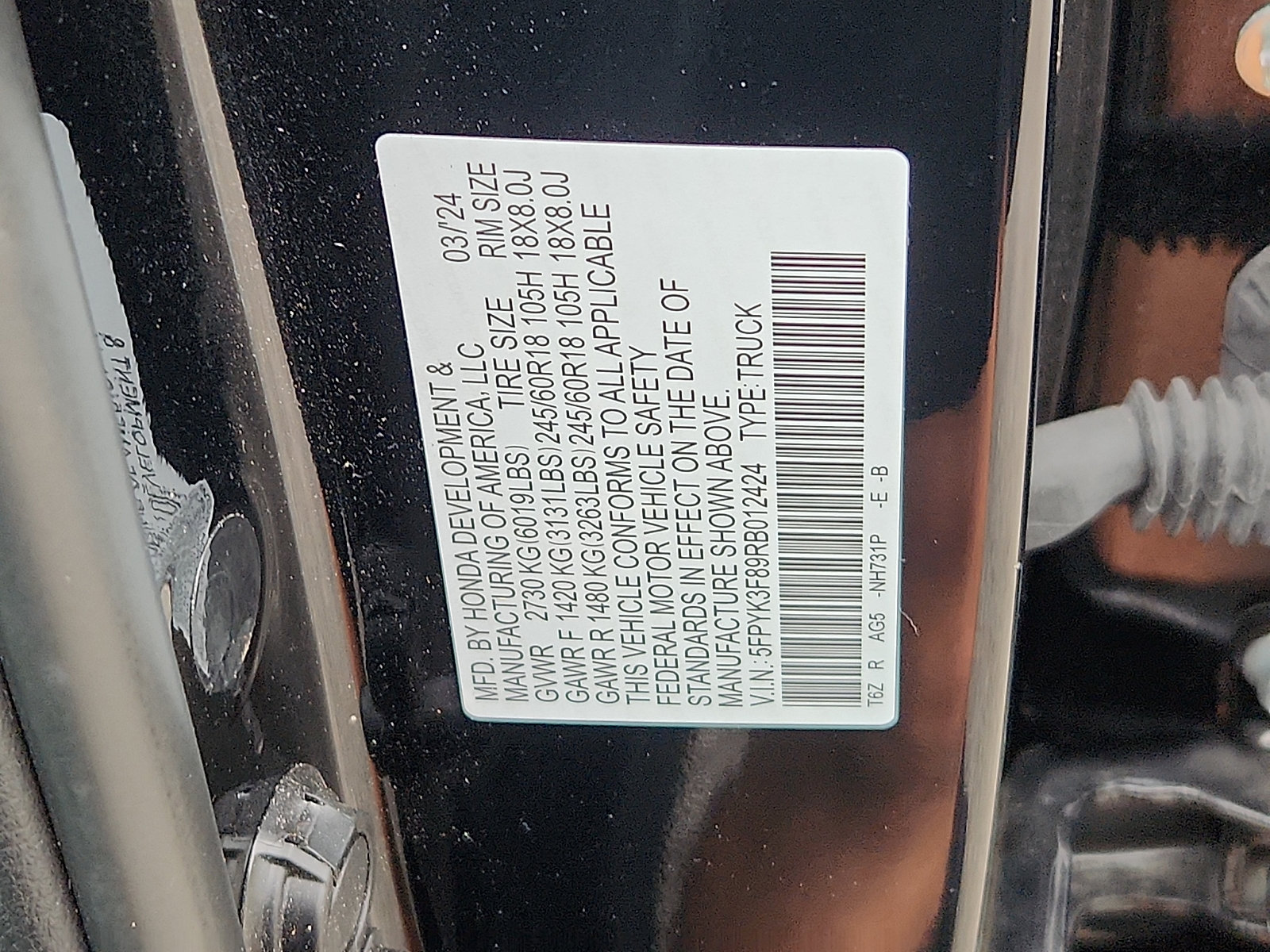 Used 2024 Honda Ridgeline Black Edition image 27