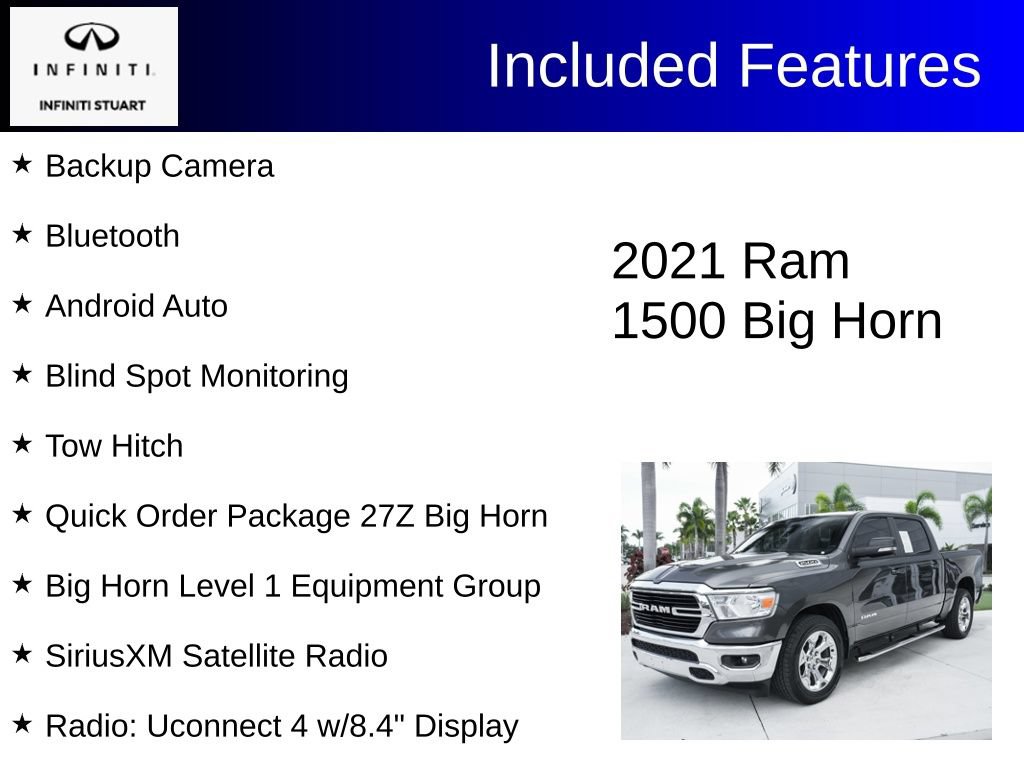 Used 2021 RAM 1500 Big Horn RWD image 2