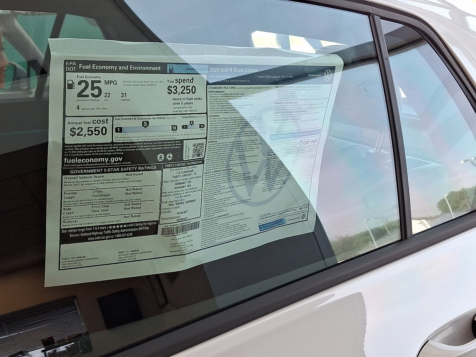 New 2025 Volkswagen Golf R Black Edition image 11