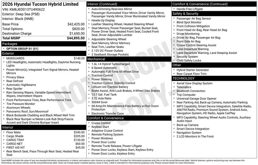 Certified 2026 Hyundai Tucson Limited AWD/4WD image 24