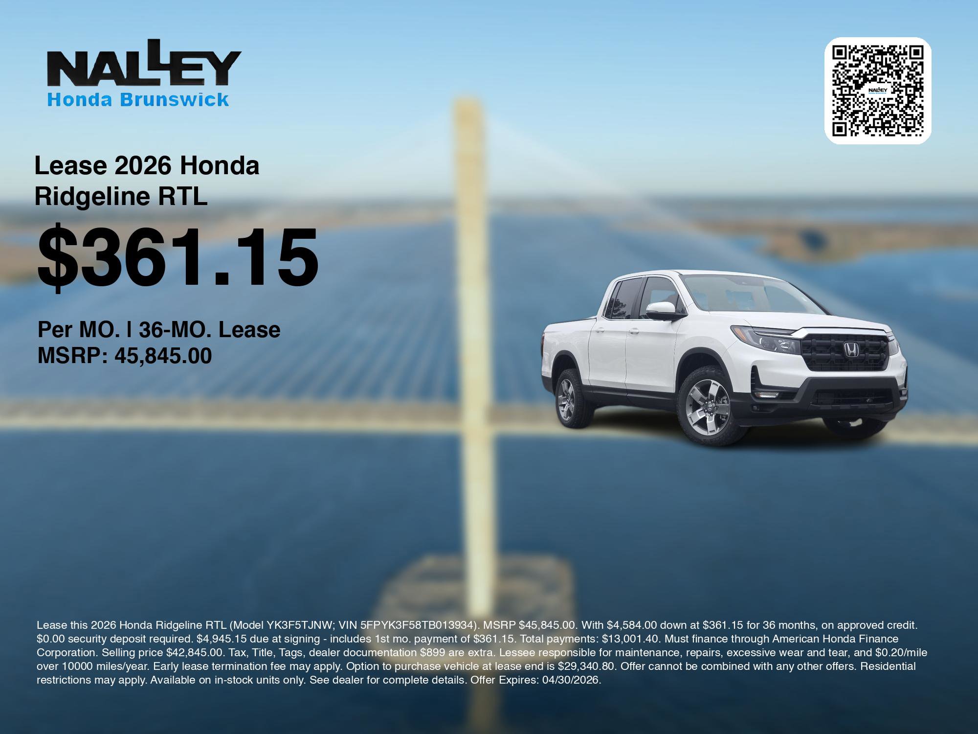 New 2026 Honda Ridgeline RTL image 3