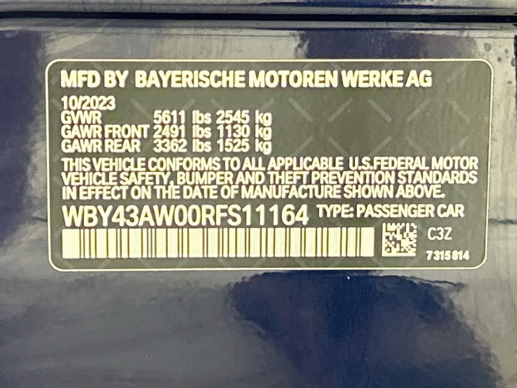 Certified 2024 BMW i4 eDrive35 w/ M Sport Package RWD image 34