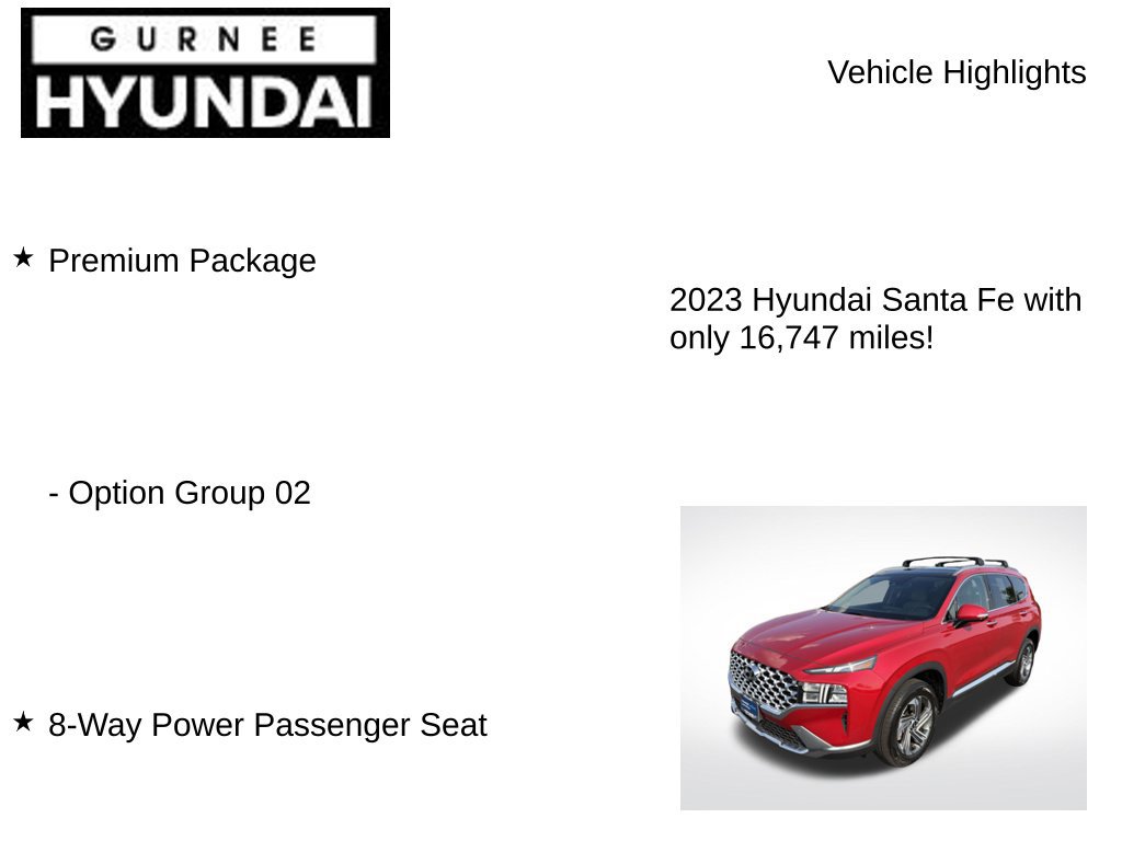 Certified 2023 Hyundai Santa Fe SEL w/ Premium Package AWD/4WD image 8