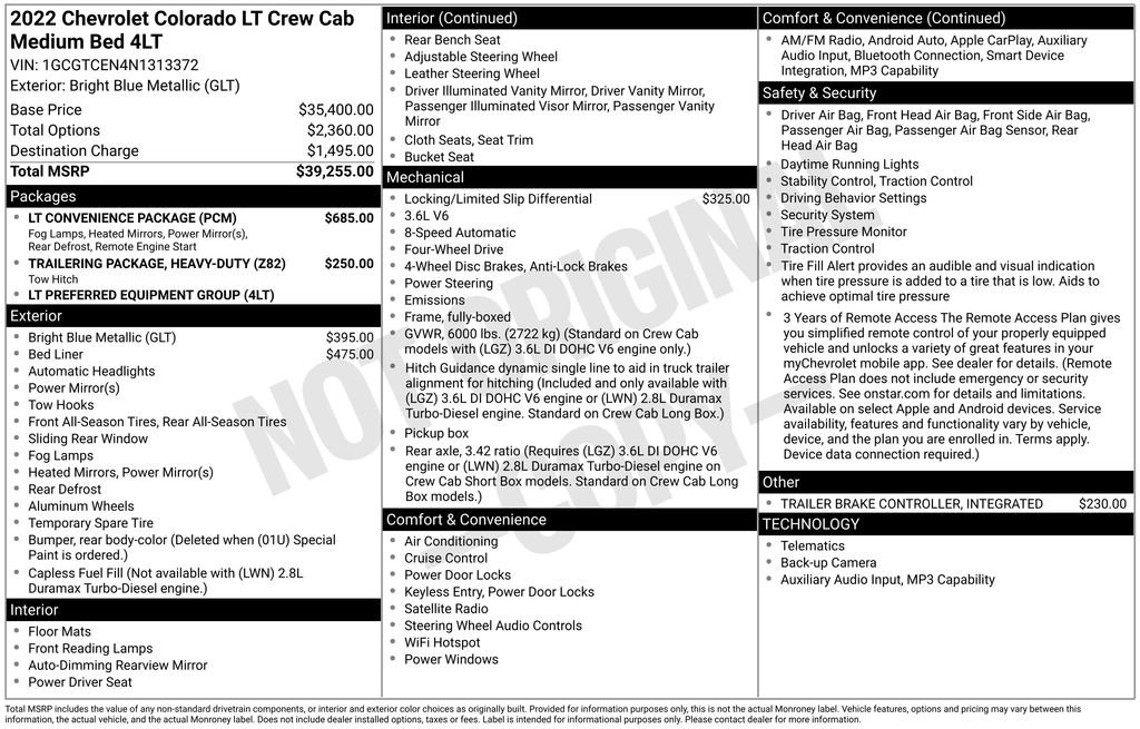 Certified 2022 Chevrolet Colorado LT w/ LT Convenience Package AWD/4WD image 13