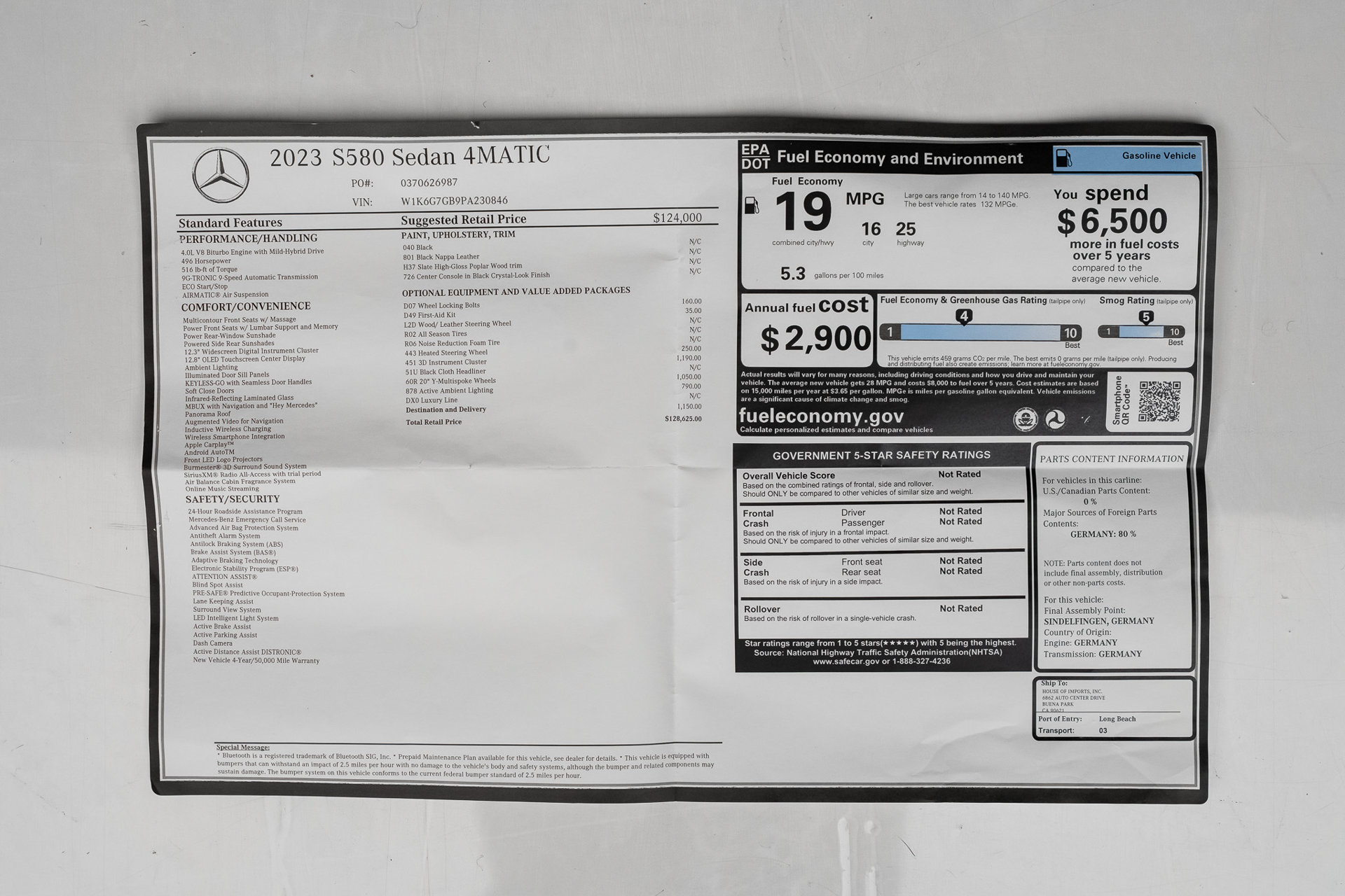 Used 2023 Mercedes-Benz S 580 4MATIC Sedan image 77