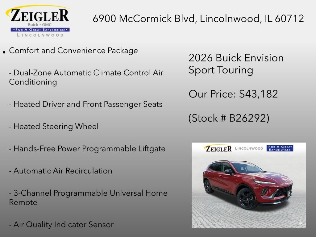 New 2026 Buick Envision Sport Touring AWD/4WD image 6