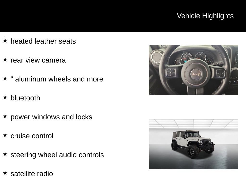 Used 2016 Jeep Wrangler Unlimited Rubicon w/ Connectivity Group AWD/4WD image 10