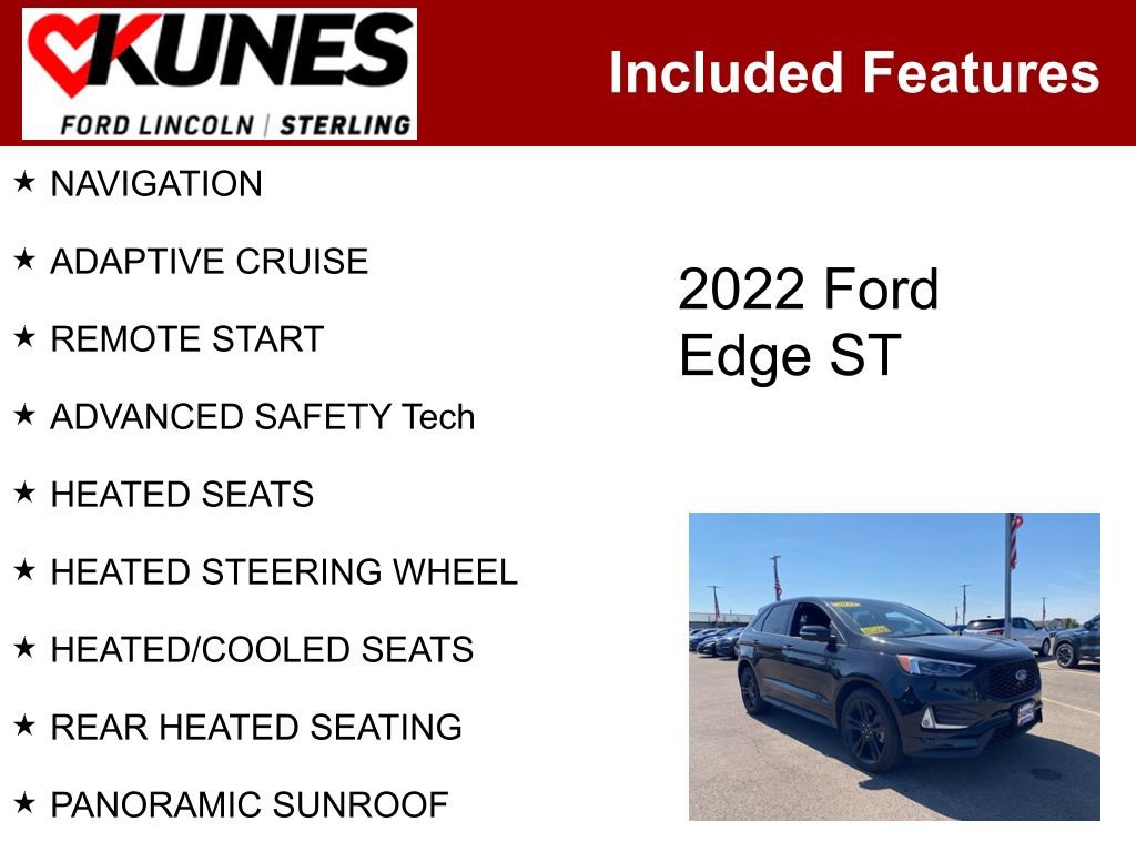 Used 2022 Ford Edge ST w/ Equipment Group 401A image 2
