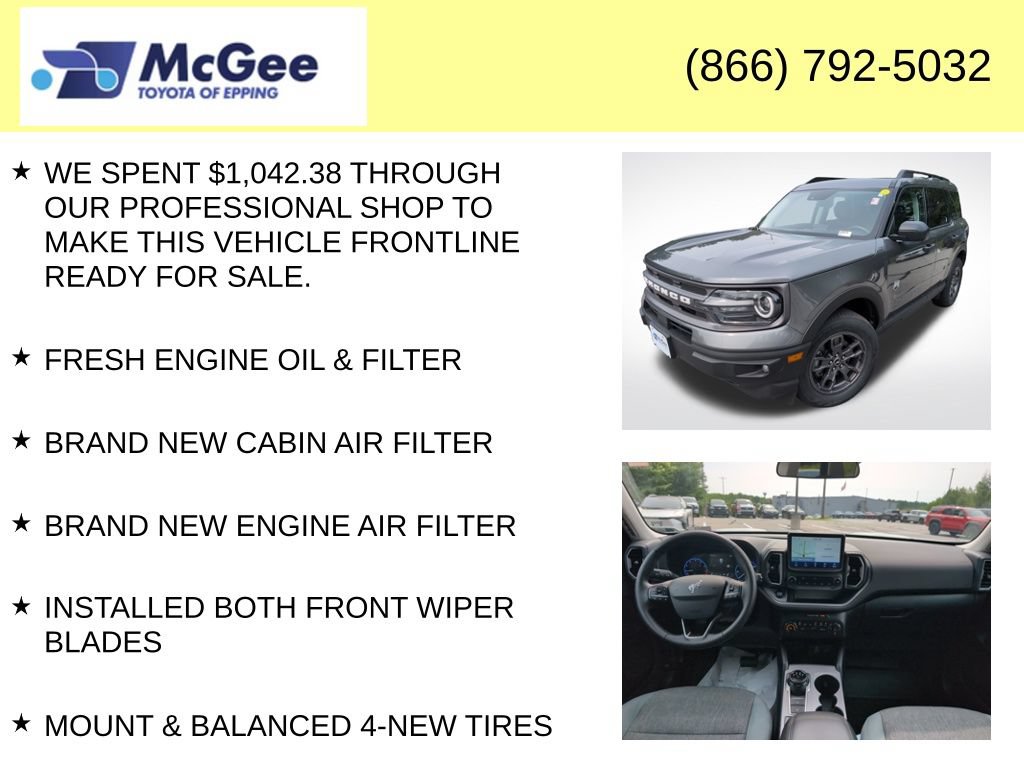 Used 2024 Ford Bronco Sport Big Bend w/ Convenience Package AWD/4WD image 8