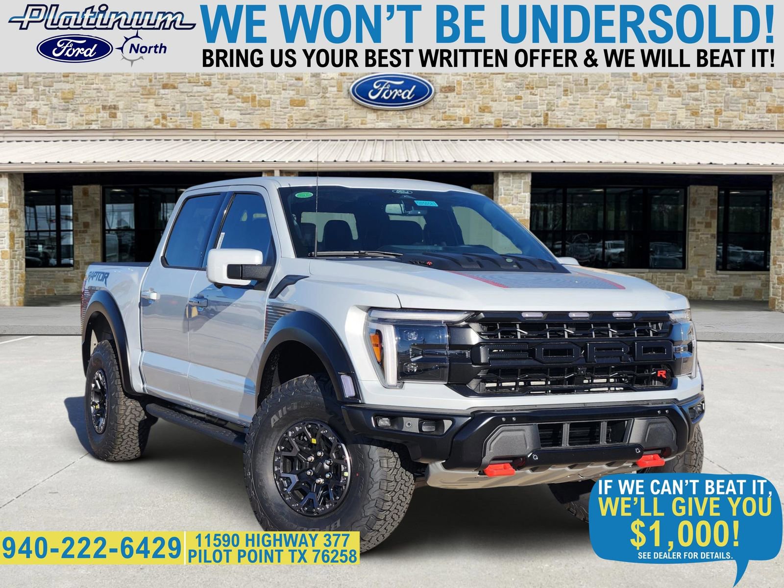New 2025 Ford F150 Raptor w/ Equipment Group 803A Raptor R