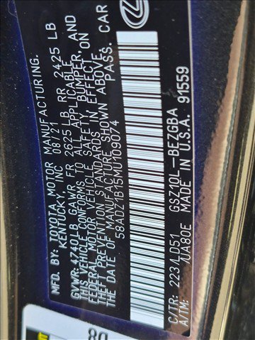Certified 2021 Lexus ES 350 w/ Premium Package FWD image 23