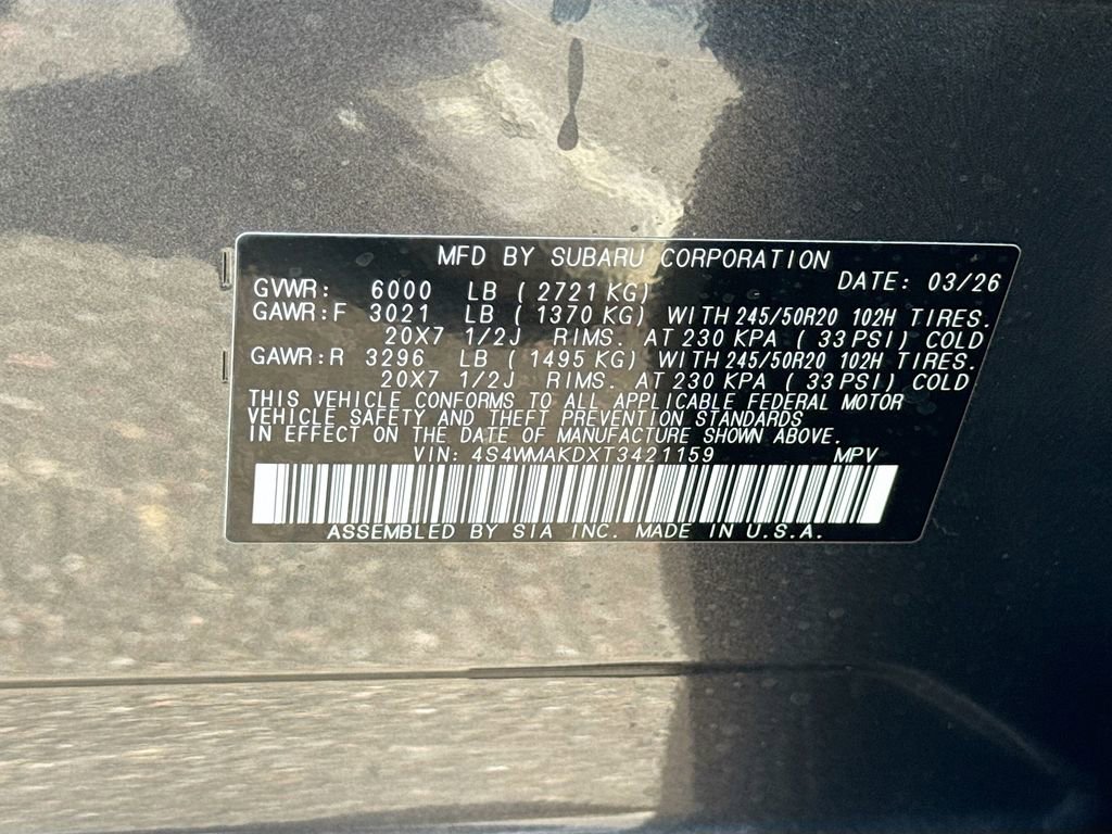 New 2026 Subaru Ascent Touring image 33