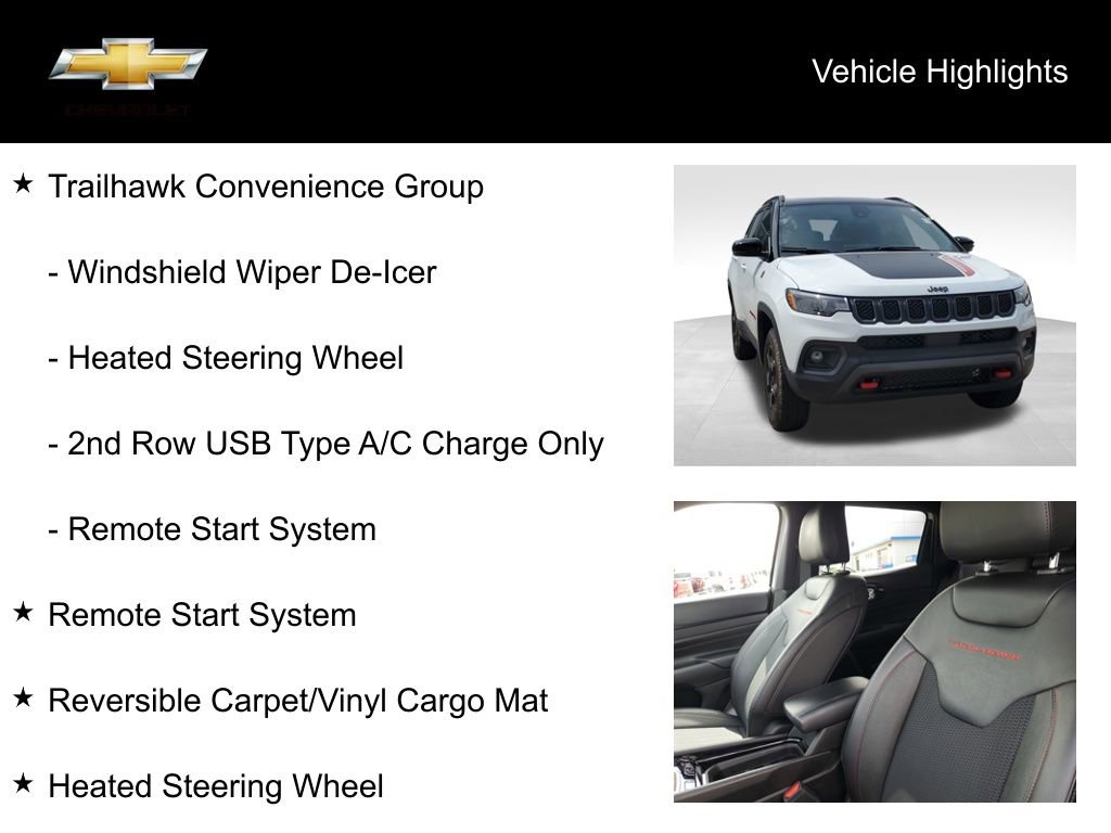 Used 2023 Jeep Compass Trailhawk w/ Trailhawk Convenience Group AWD/4WD image 19
