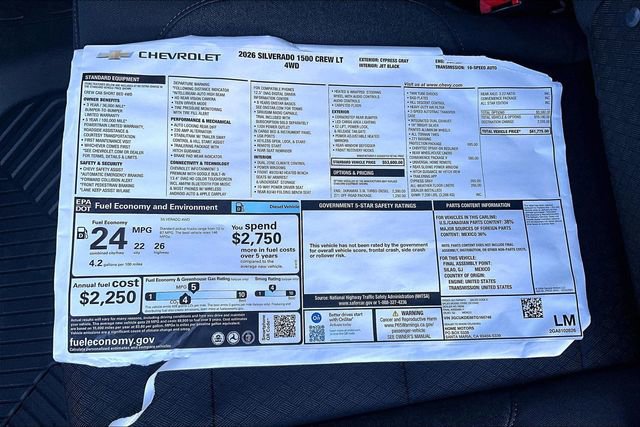 New 2026 Chevrolet Silverado 1500 LT w/ Z71 Off-Road Package image 13