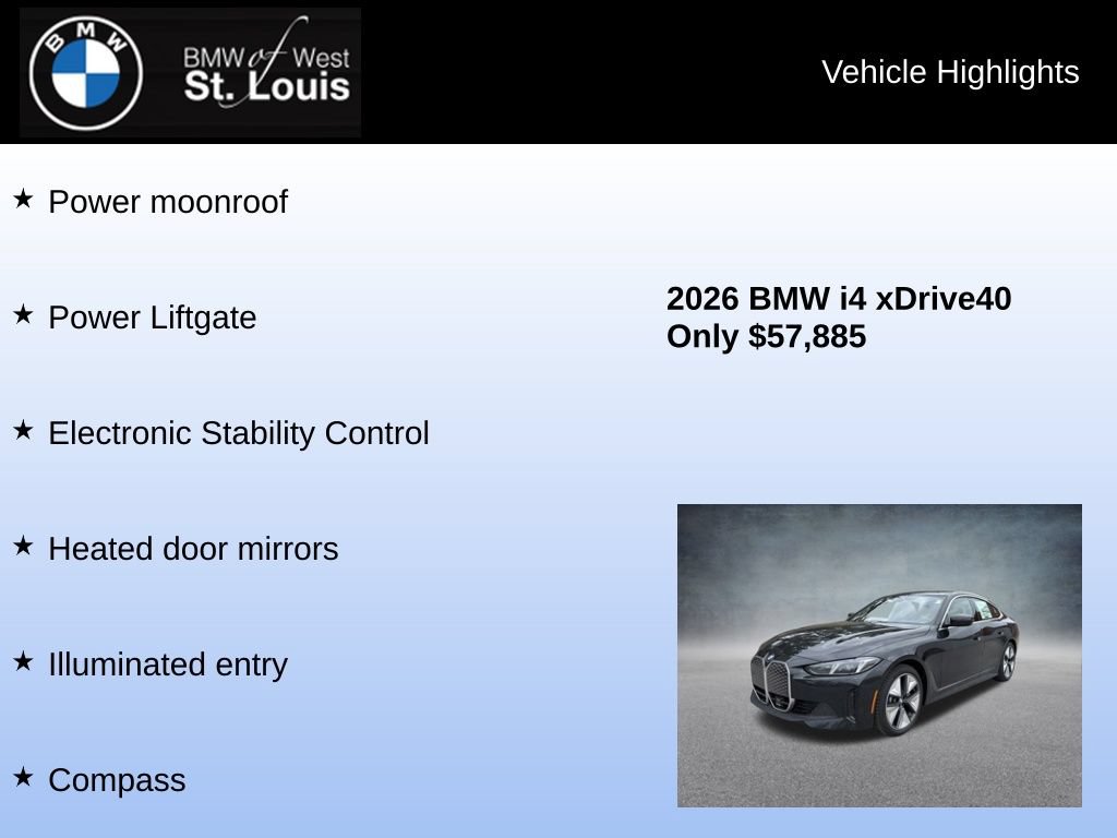 Used 2026 BMW i4 xDrive40i AWD/4WD image 16