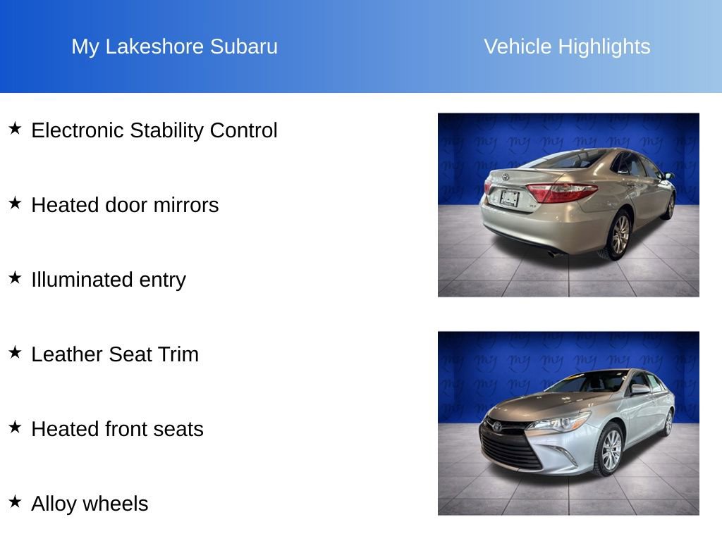 Used 2015 Toyota Camry XLE image 10