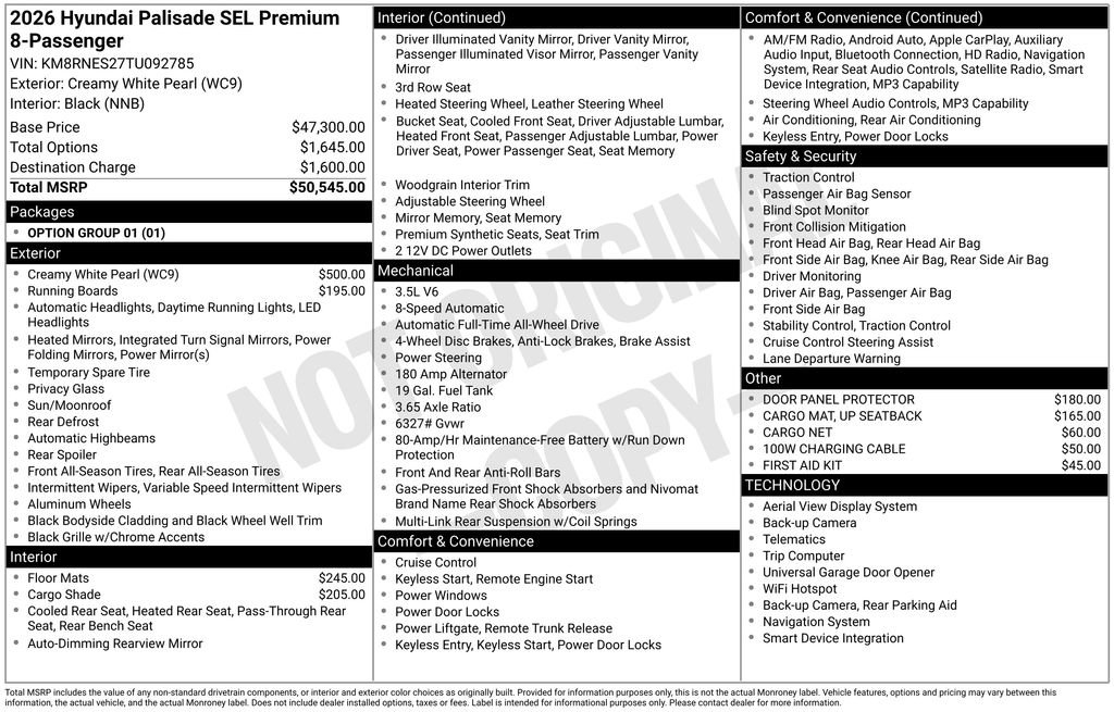New 2026 Hyundai Palisade SEL AWD/4WD image 6