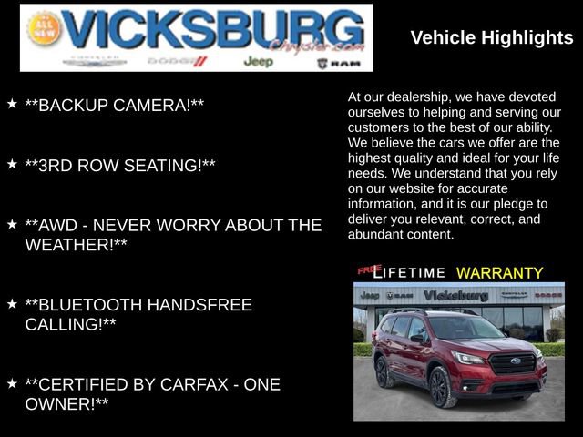 Used 2022 Subaru Ascent Onyx Edition image 7