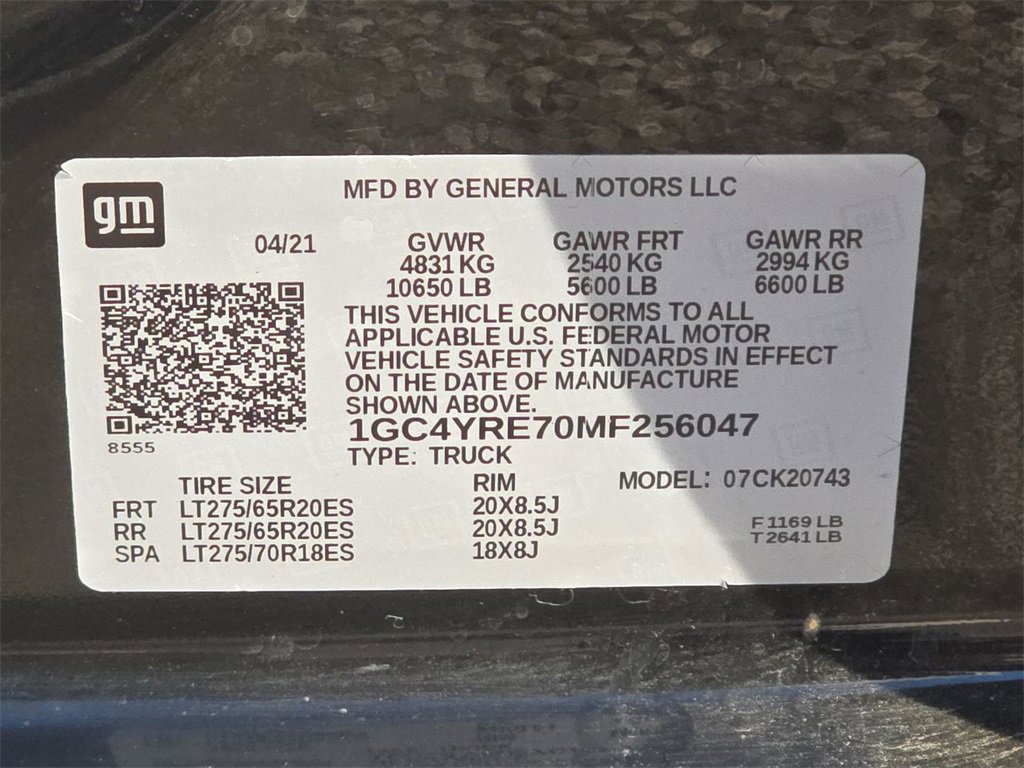 Certified 2021 Chevrolet Silverado 2500 High Country w/ Safety Package II image 35