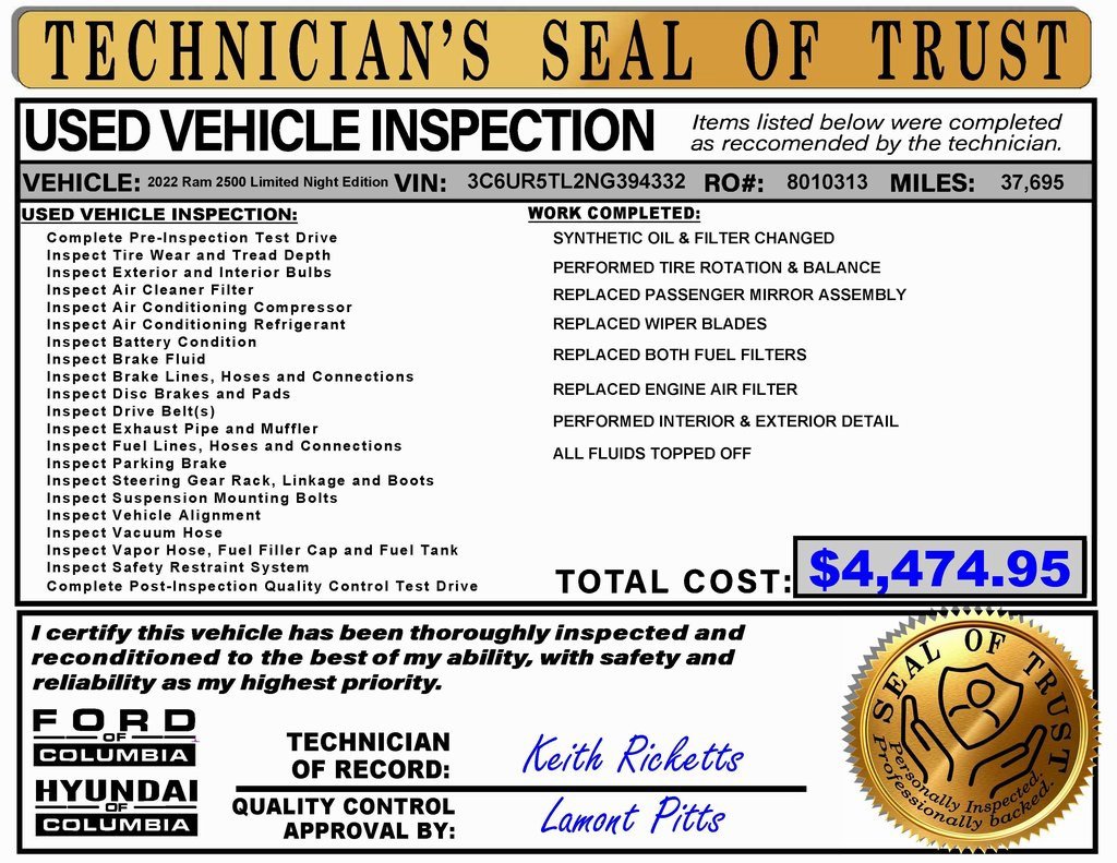 Used 2022 RAM 2500 Limited w/ Night Edition image 2