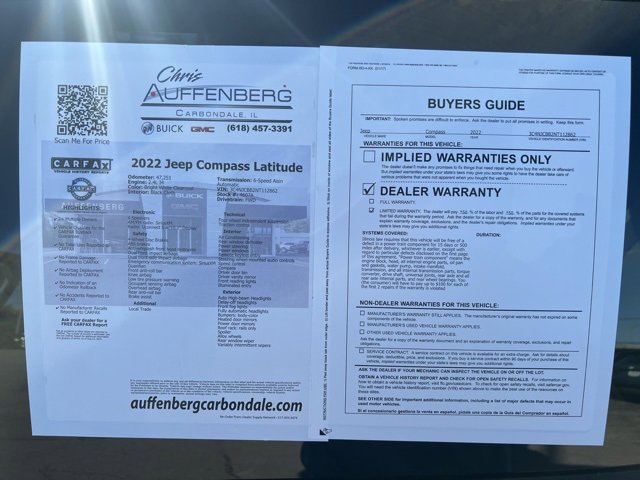 Used 2022 Jeep Compass Latitude image 27