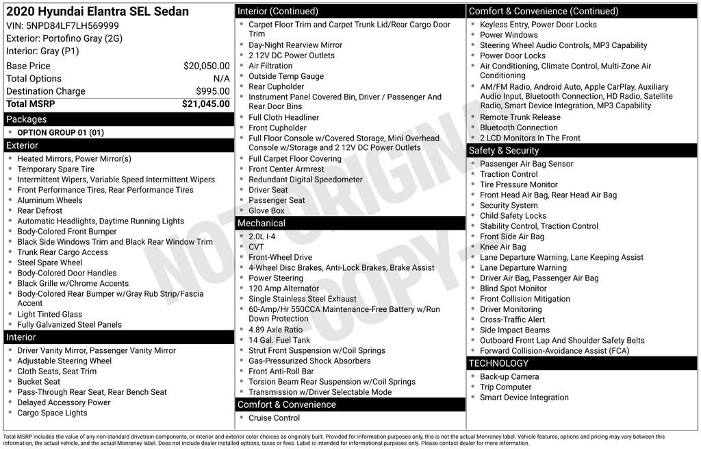 Used 2020 Hyundai Elantra SEL image 5
