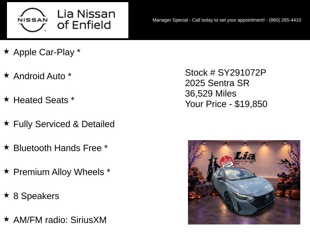 Used 2025 Nissan Sentra SR w/ Midnight Edition FWD image 10