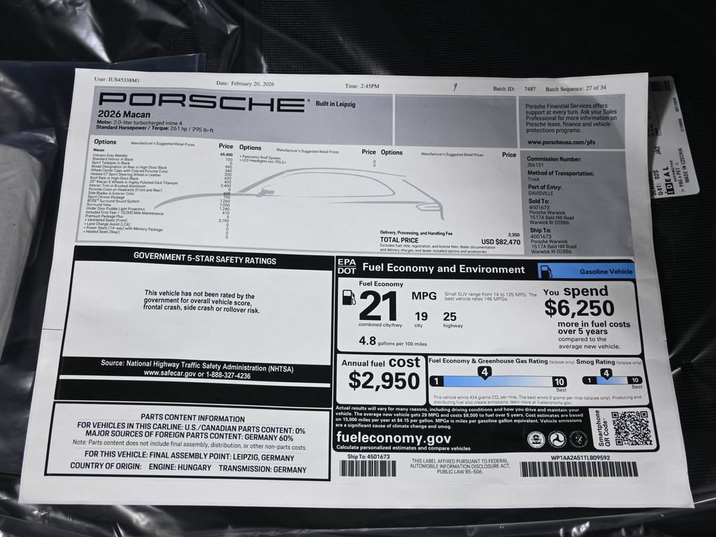 New 2026 Porsche Macan AWD/4WD image 45