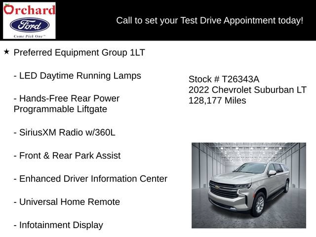 Used 2022 Chevrolet Suburban LT AWD/4WD image 19