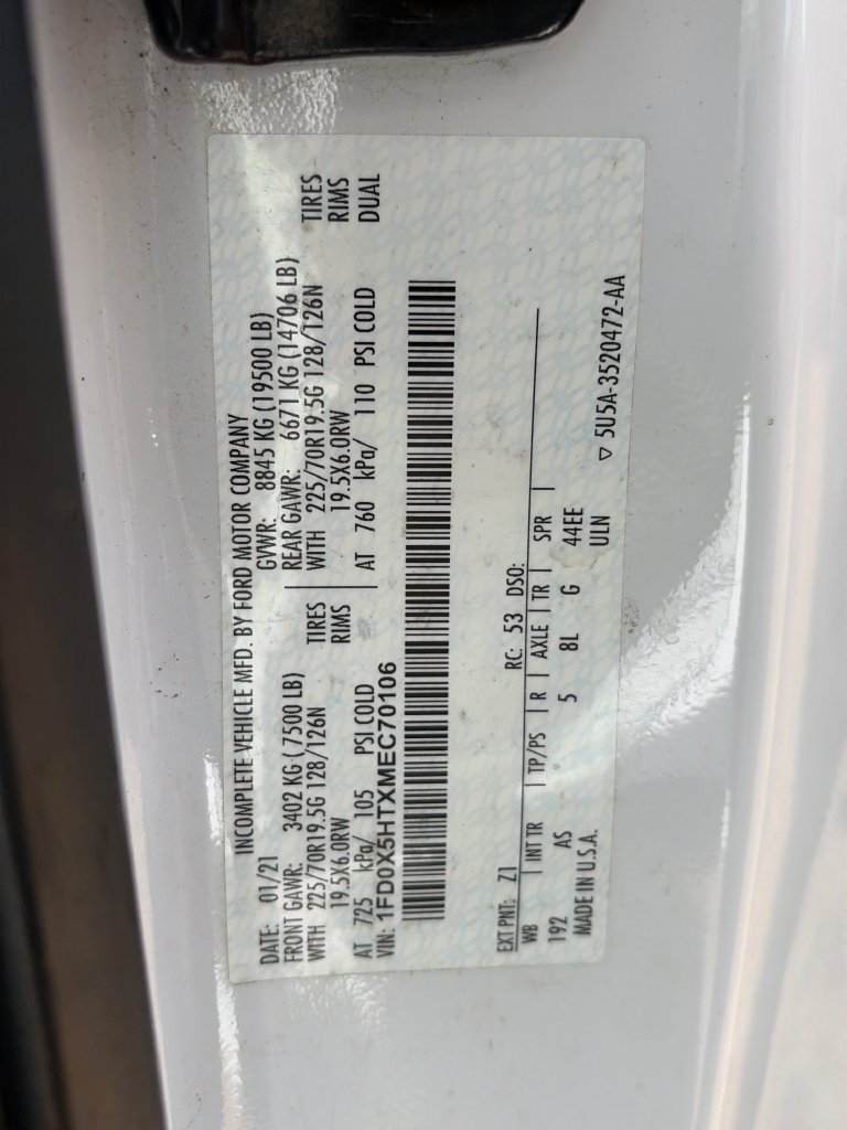 Used 2021 Ford F550 4x4 SuperCab Super Duty image 9