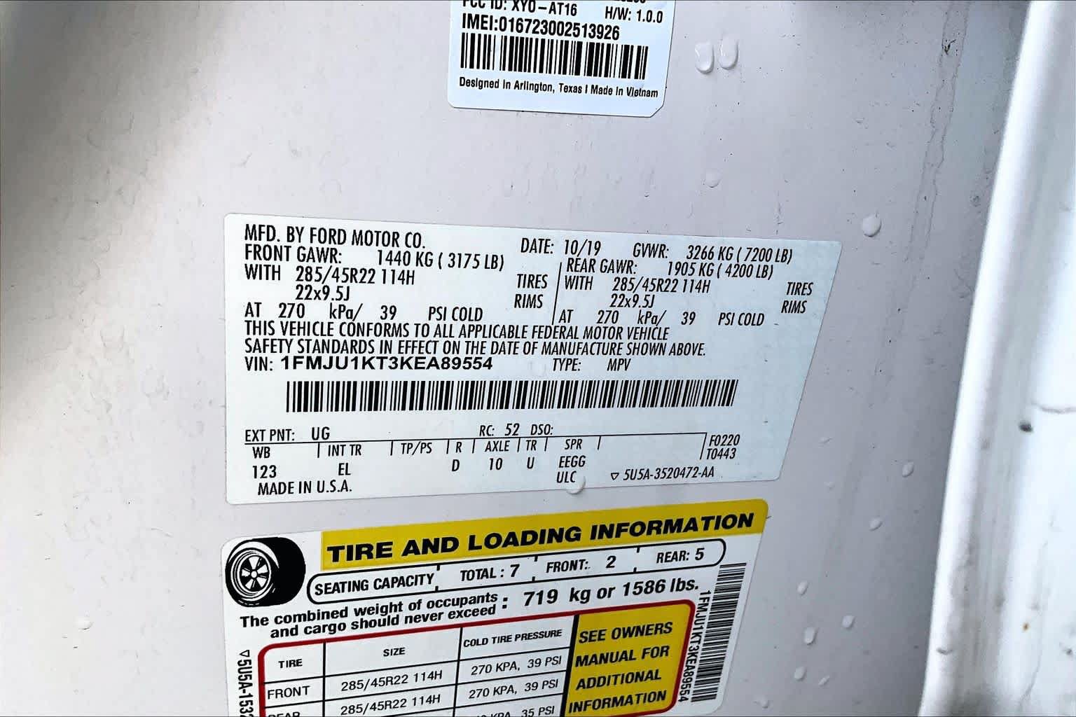 Used 2019 Ford Expedition Limited w/ Equipment Group 302A RWD image 31
