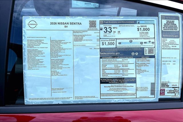 New 2026 Nissan Sentra SV FWD image 12