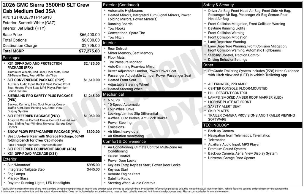 New 2026 GMC Sierra 3500 SLT image 4