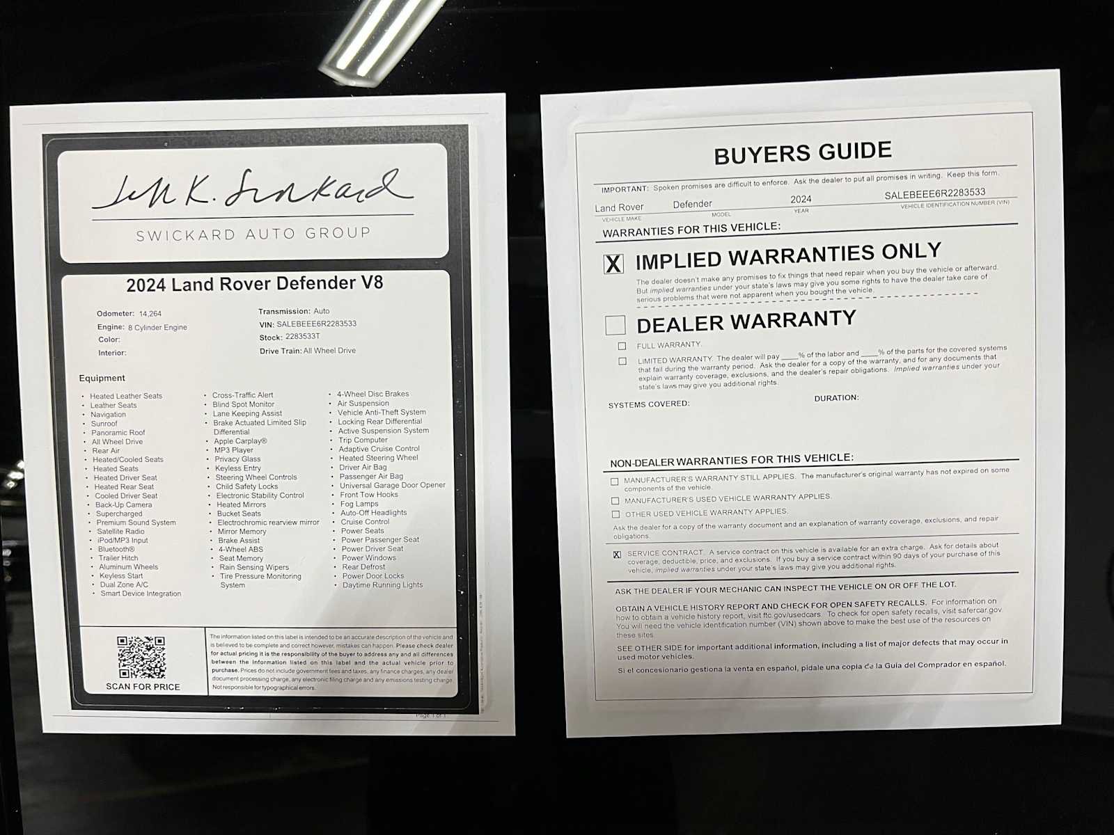 Used 2024 Land Rover Defender 110 V8 AWD/4WD image 39
