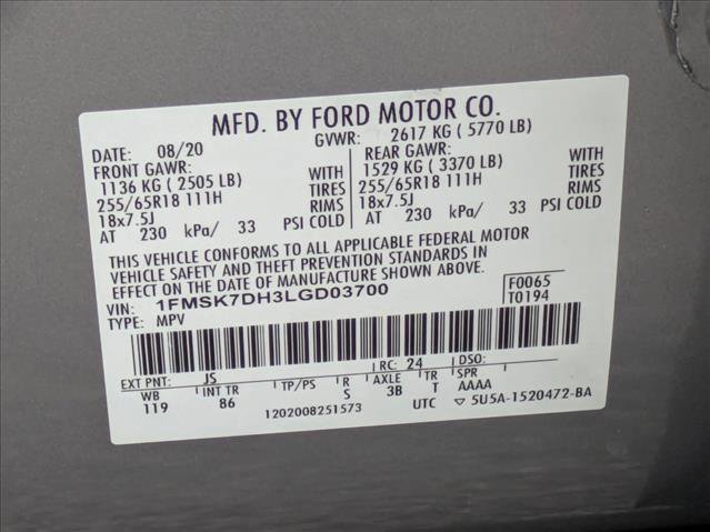 Used 2020 Ford Explorer XLT w/ Class III Trailer Tow Package image 24