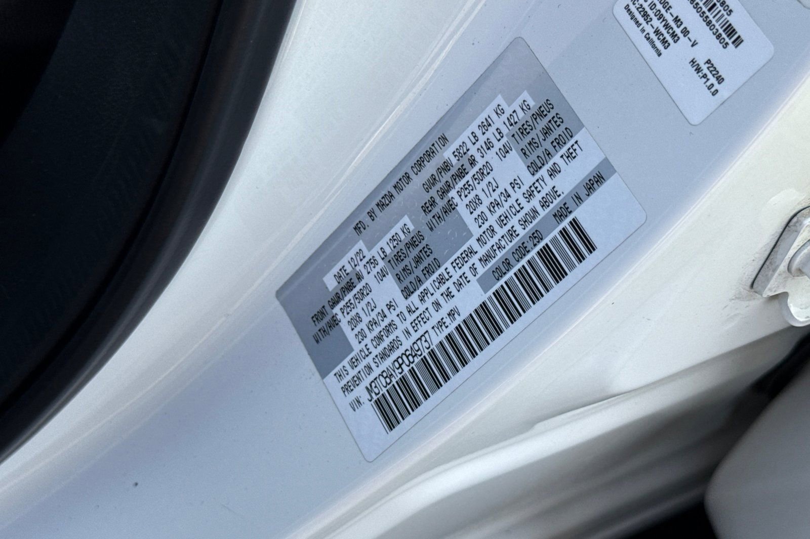 Certified 2023 MAZDA CX-9 Touring Plus image 31