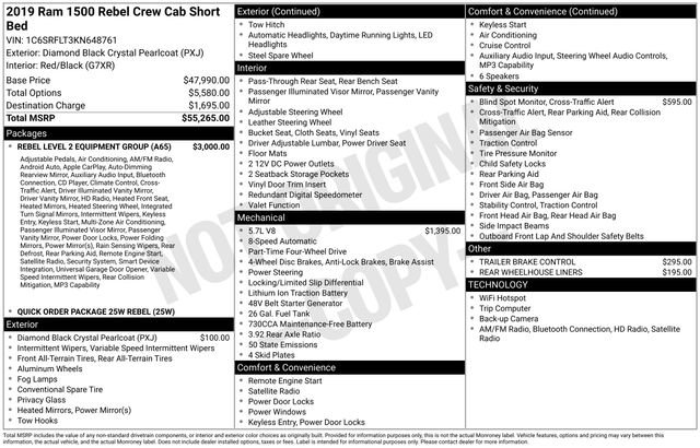 Used 2019 RAM 1500 Rebel w/ Rebel Level 2 Equipment Group image 13