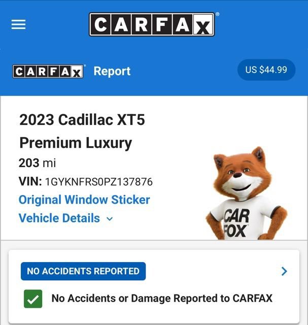 Used 2023 Cadillac XT5 Premium Luxury w/ Platinum Package image 3