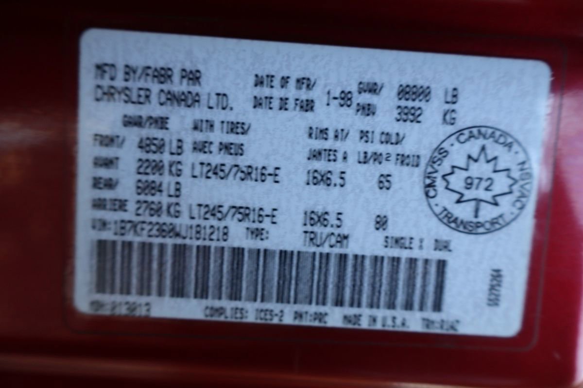 Used 1998 Dodge Ram 2500 Truck Laramie SLT image 45