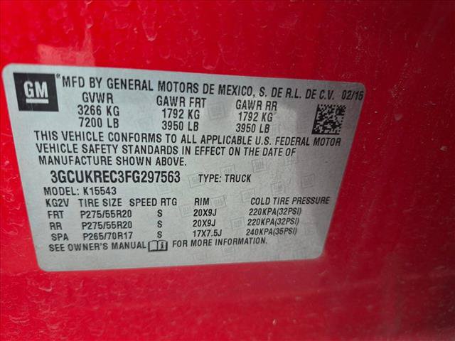 Used 2015 Chevrolet Silverado 1500 LT w/ Texas Edition, 1LT Trim AWD/4WD image 17