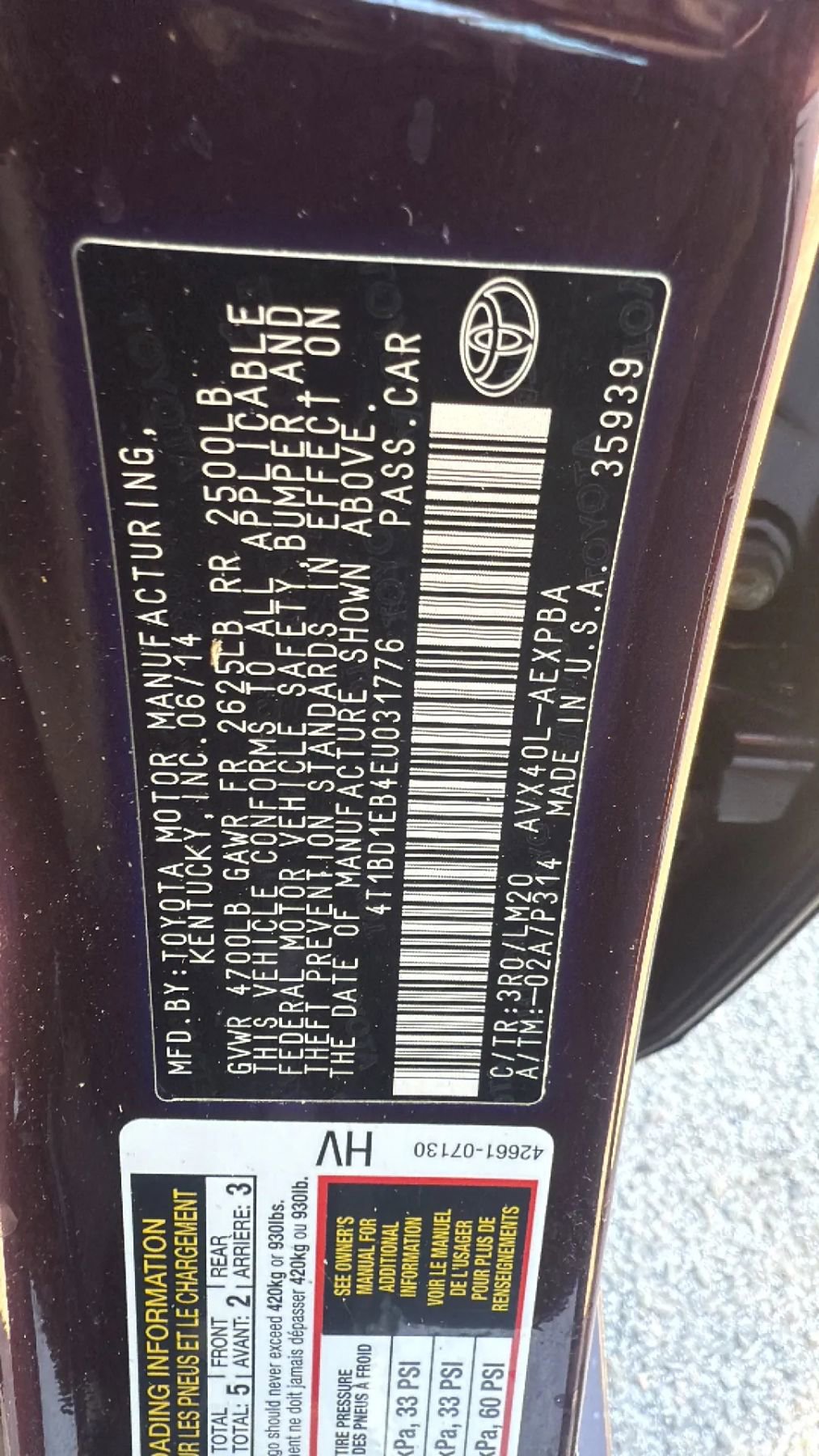 Used 2014 Toyota Avalon Limited w/ Technology Package FWD image 31