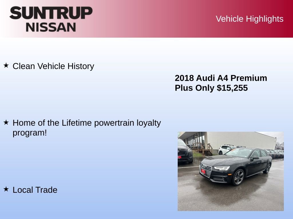 Used 2018 Audi A4 2.0T Ultra Premium Plus w/ Premium Plus Package image 8