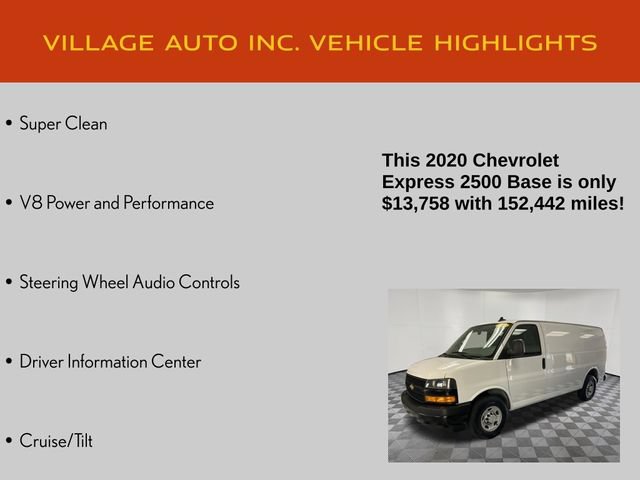 Used 2020 Chevrolet Express 2500 w/ Driver Convenience Package RWD image 7