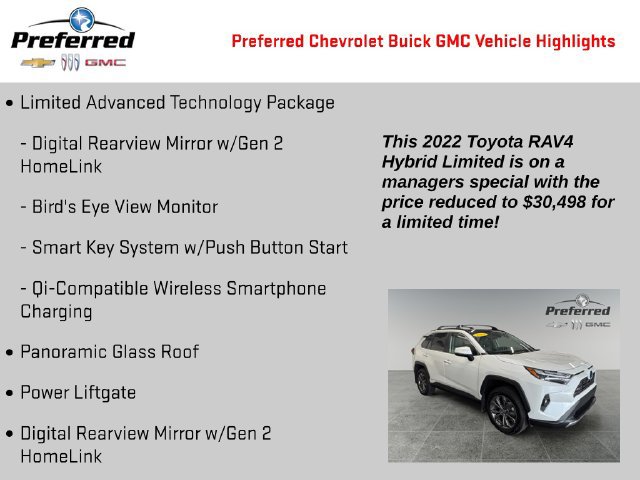 Used 2022 Toyota RAV4 Limited AWD/4WD image 2