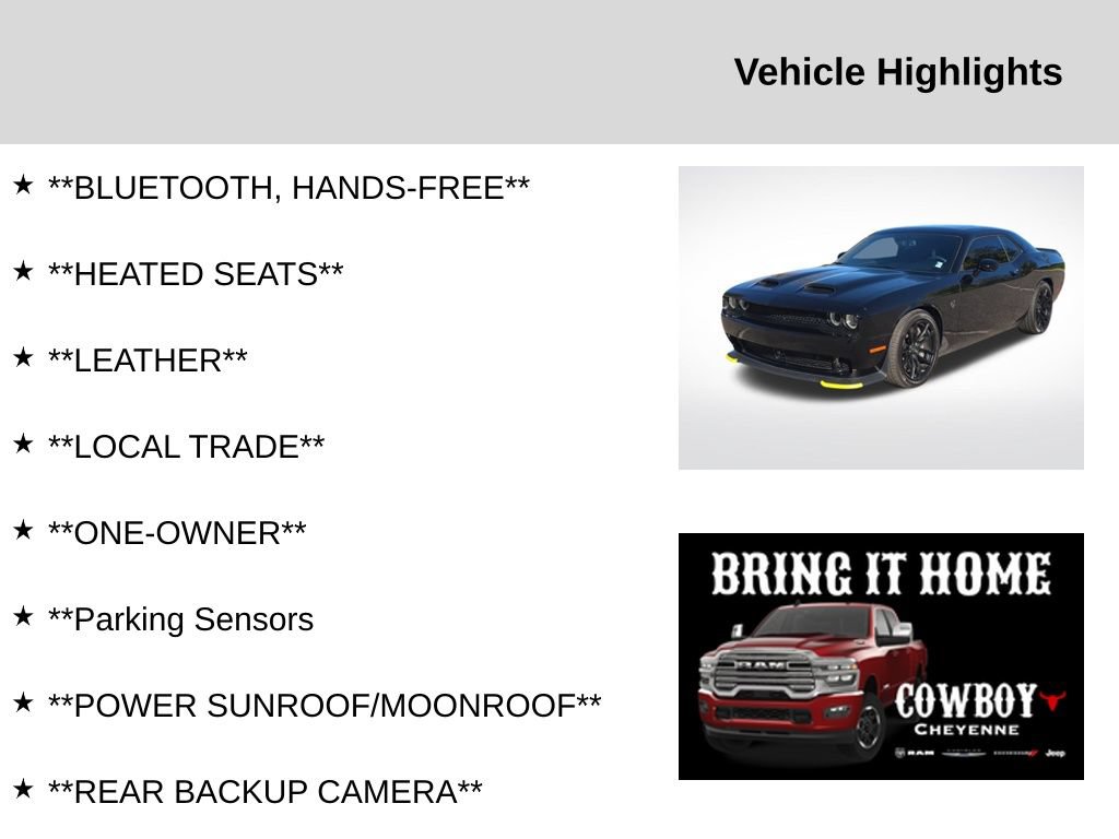 Used 2023 Dodge Challenger SRT Hellcat RWD image 2