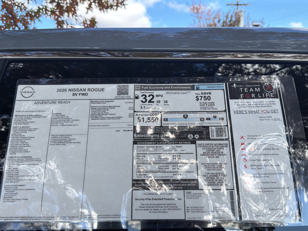 New 2026 Nissan Rogue SV image 12
