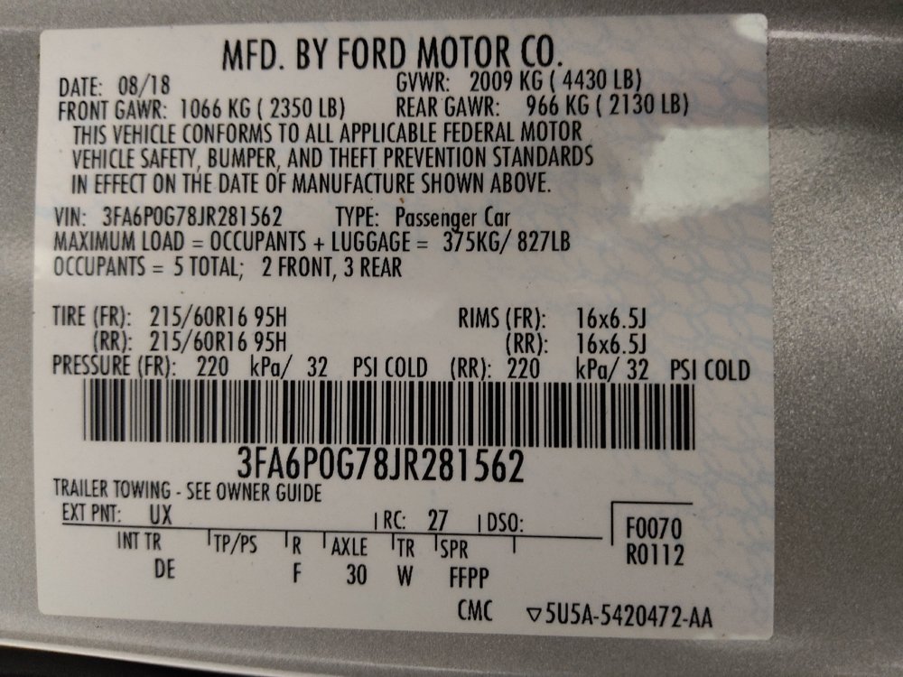 Used 2018 Ford Fusion S FWD image 33