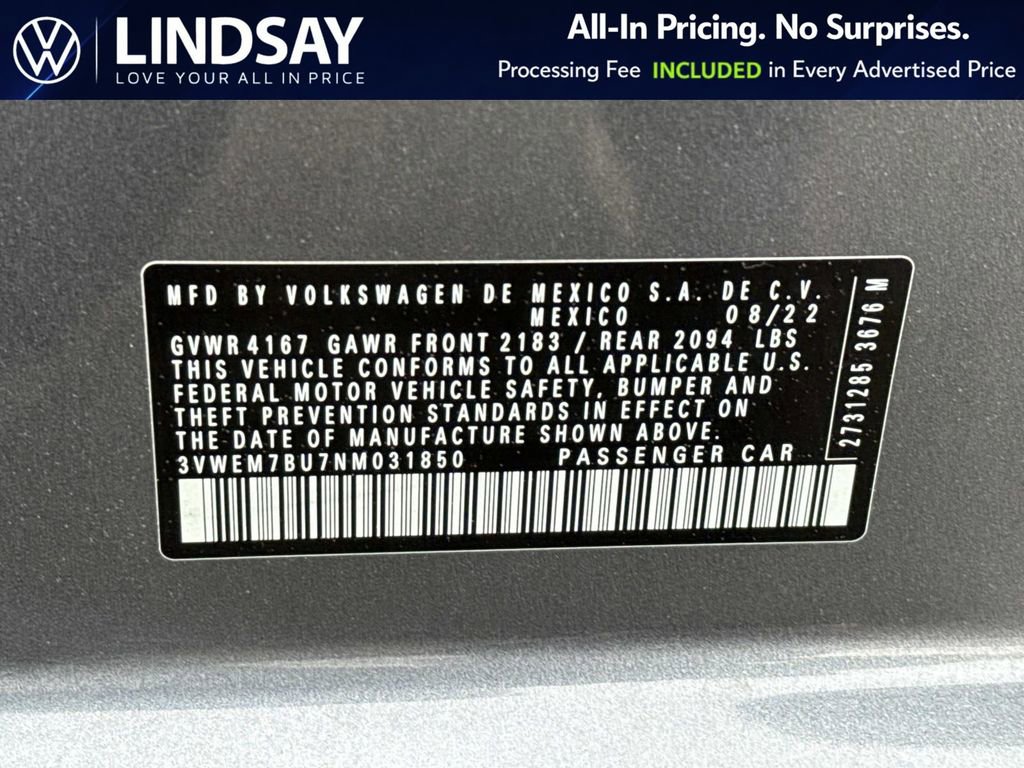 Used 2022 Volkswagen Jetta SE FWD image 26