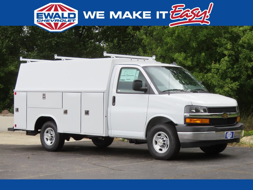 New 2025 Chevrolet Express 3500 READING 57 SRW, ALUMINUM ROOF w/ Power Convenience Package