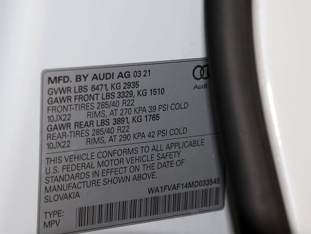 Used 2021 Audi Q8 Prestige w/ Prestige Package AWD/4WD image 43